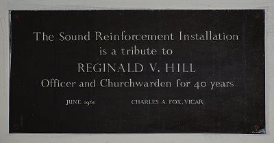 Photo of Reginald V. Hill Memorial